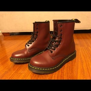 Maroon Doc Martens